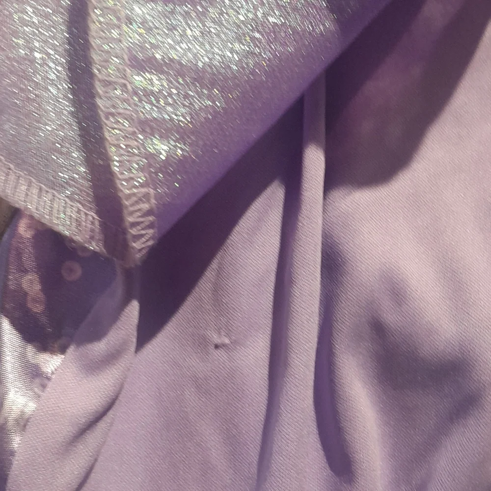 Wicked's "The Good Witch" Purple 3 Layer Glitter Princess Costume Dress - Picture 8 of 13